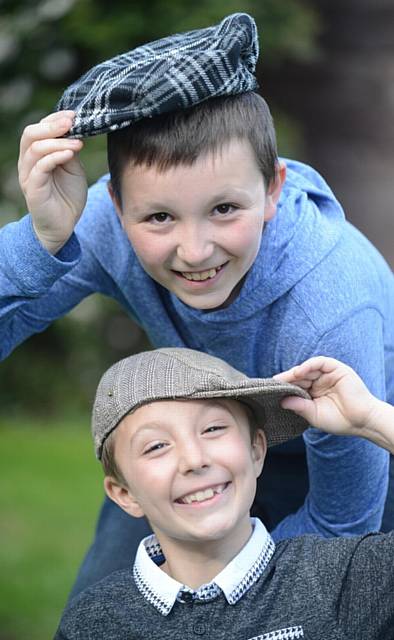 Chadderton brothers will appear in the BBC television series 'Peaky Blinders'. Samuel Howard (11, top) and William Howard (8, bottom).