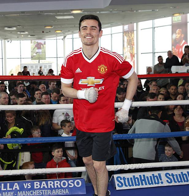 ANTHONY Crolla prepares for the challenge.