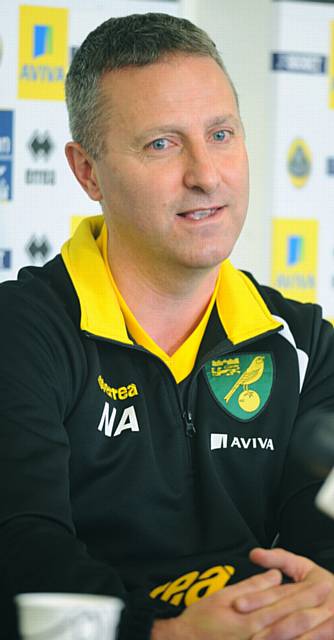 NEIL ADAMS . . . the 50-year-old had a spell in charge of Norwich City in the Premiership. PICTURE by ARCHANT 
