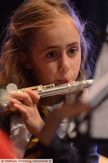 Beth Humphrey from St Anne's Primary School, Lydgate woodwind band. Pictures by ANTHONY MILLER