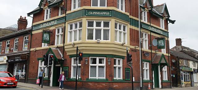 THE Pineapple pub, Shaw, from where the charity collection bottle was stolen