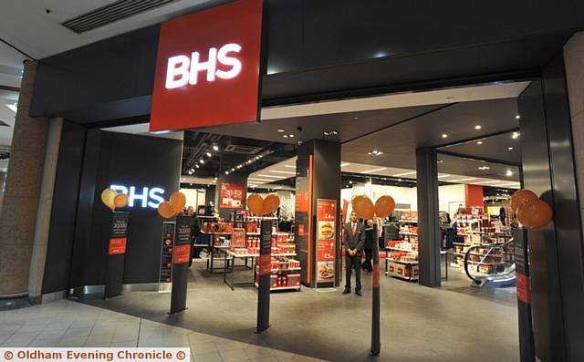 SET for closure . . . Oldham's BHS store in the Spindles shopping centre