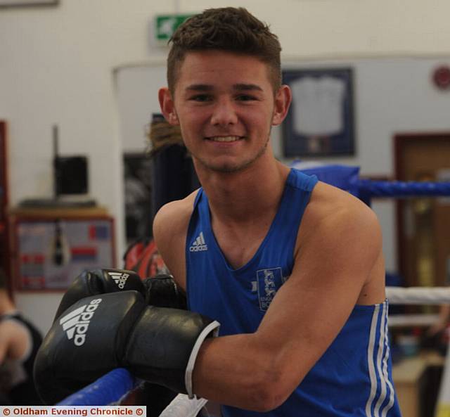 A BRIGHT FUTURE BECKONS . . . Will Cawley, the England Boxing Elite champion