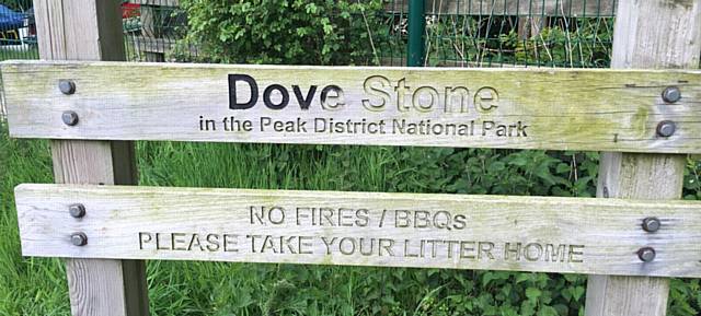 Revellers ignore signs at Dovestone