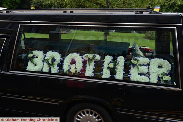 The funeral cortege of Tyrese Glasgow (12), from Saddleworth School passed through Uppermill Village, where pupils, staff and visitors lined the route to pay their respect.