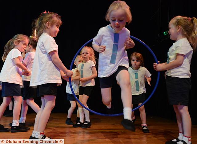 A Celebration of Dance at Queen Elizabeth Hall, organised by Oldham Integrated Youth Service and Sports Development. Pic shows Delph Primary School.
