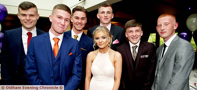 St Damian's  secondary school, Ashton Under Lyne, school prom, held at the White Hart, Lydgate, Oldham. Pic shows students at the White Hart.