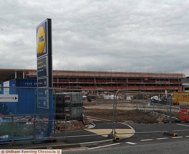 Progress on New Lidl Supermarket to Development in Royton on Former Royton Assembly Hall Site