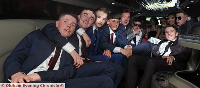 ROOM in the back for another? The boys in their stretch limo