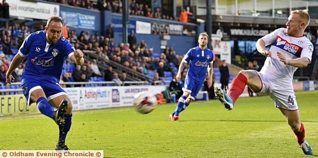 CREATING CHANCES . . . Winger Lee Croft did well when he came on against Wigan Athletic.