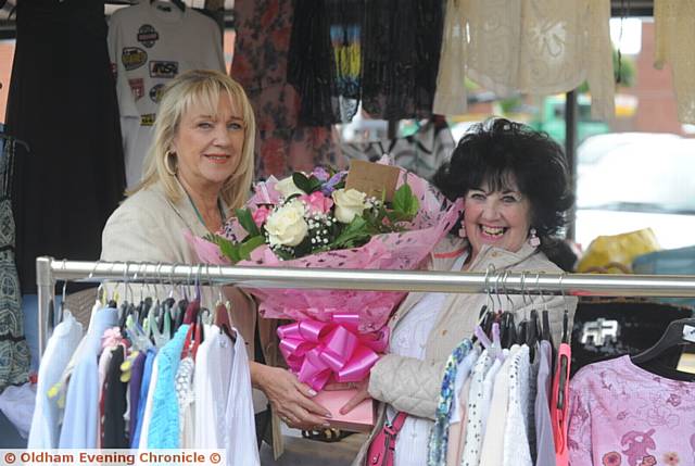 Eleanor Pugh celebrates 40 yrs on Tommyfield Market in her Birthday Week

Pic with Markets and Events Manager Sharon Hibbert