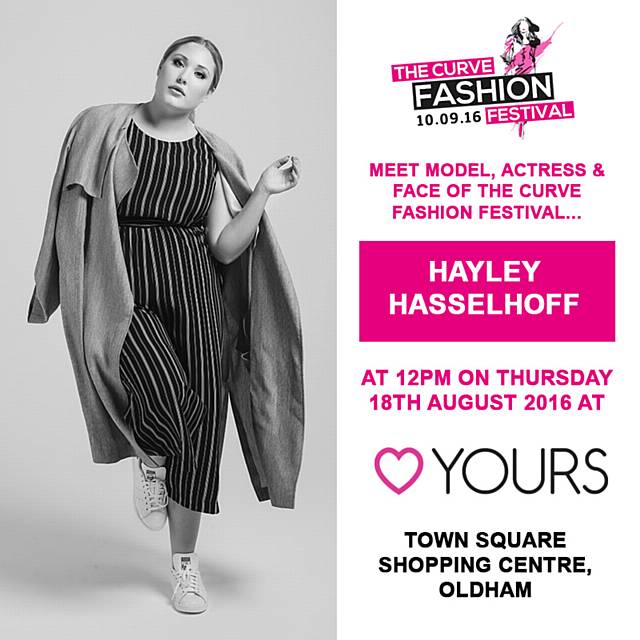 ACTRESS and model Hayley Hasselhoff will trade Hollywood for Oldham as she visits the town centre tomorrow (Thursday) for a meet and greet.Hayley, daughter of legendary TV star David Hasselhoff, will be visiting the Yours Clothing store in Oldham Spindles Town Centre Shopping Centre, at 12noon on Thursday, August 18.She will meet and greet fans in preparation for her appearance at The Curve Fashion Festival in Liverpool next month.