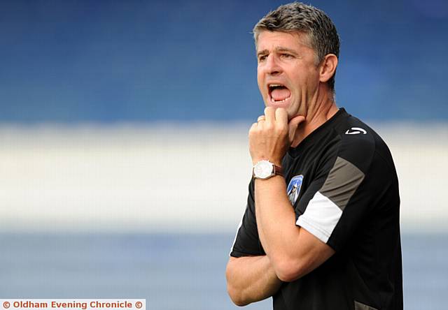 STEPHEN ROBINSON . . . the Athletic boss will see his side play eight competitive games in August