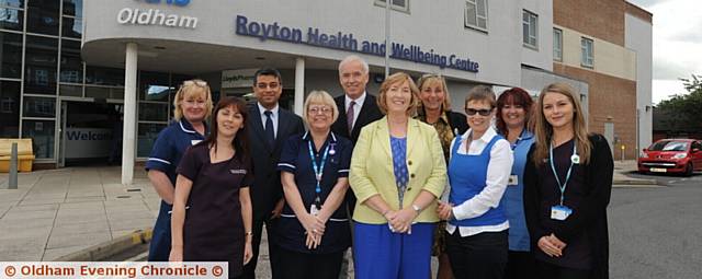 PRIDE nomination . . . doctors and staff at Royton Wellbeing Centre