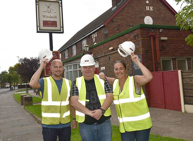 WINDMILL licensees (from left) Mark Harold, Jason Parker and Tracy Harold