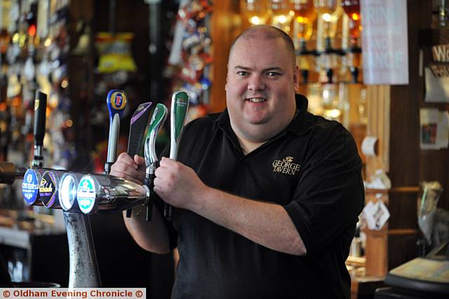 George Campbell has been nominated for a Pride in Oldham award for his charity work. He is the landlord of the George Tavern.