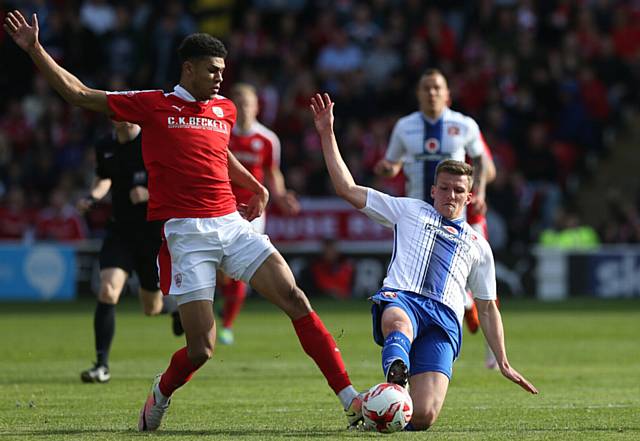 MUST DO BETTER . . . former Walsall defender Paul Downing (right) has come in for some criticism