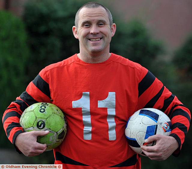 Mervyn Davies scored 11 goals for Oddies FC, equalling an old record.