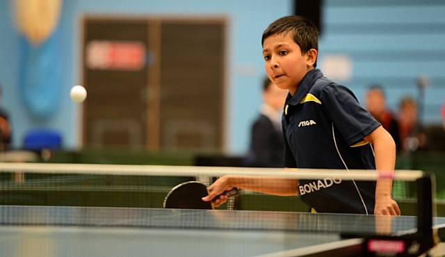 NATIONAL CALL-UP . . . Oldham's Amir Hussain has caught the eye of Table Tennis England coaches again