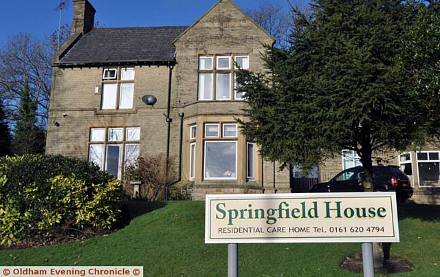 Springfields (or Springfield House) Residential Care Home in Waterhead 'requires improvement'