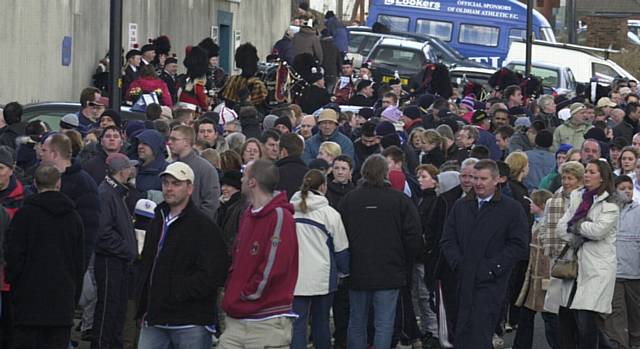 FLASHBACK...fans flock to Athletic's free-entry game against Grimsby Town in 2004. A crowd of more than 13,000 turned up for 'Celebration Sunday'