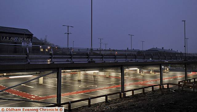 THE new Metrolink car park's lighting working before it opens