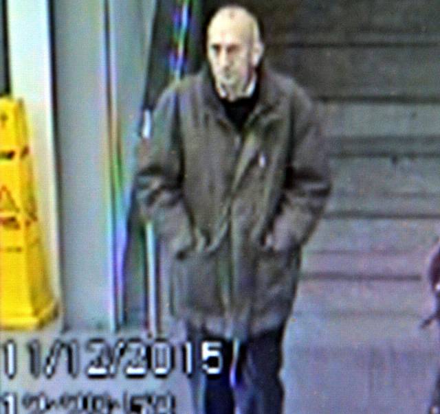CCTV clue . . . of the man who has now been identified as David Lytton