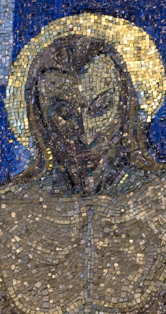A CLOSE-UP of the mosaic