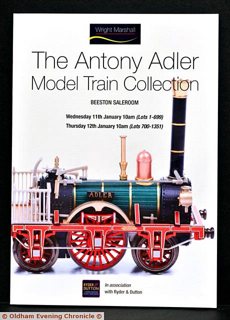 Cover of The Antony Adler Model Train Collection auction brochure