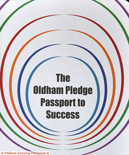 The Oldham Pledge Passport to Success booklet in pilot scheme.