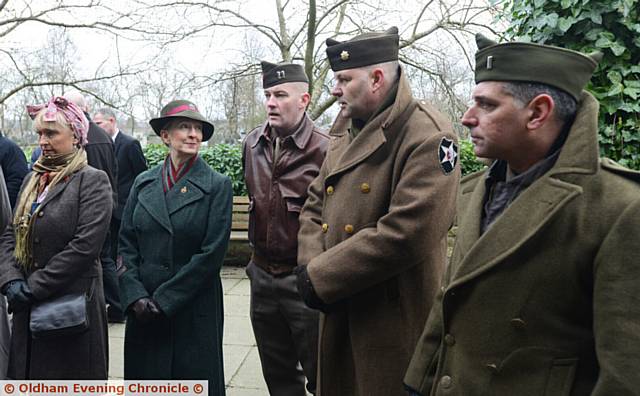 FITTING tribute . . . Susan frequented wartime events around the country and some of her acquaintances turned up in her honour
