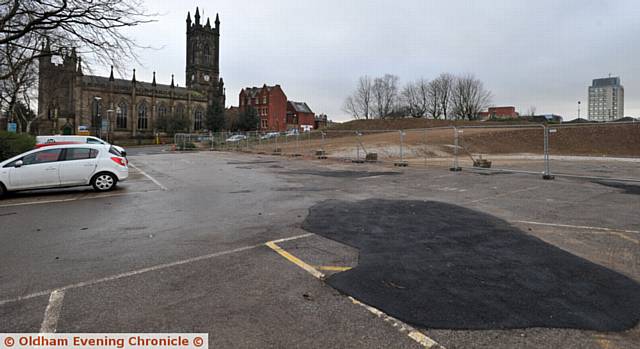 The Sports Stadium car park will be extended using the former site of the Oldham Sports Centre
