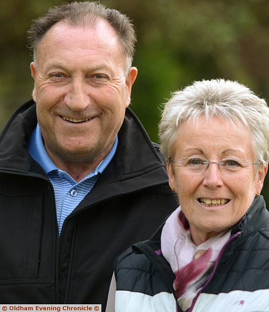 Dave Newman recovering from a life-threatening attack of sepsis. Pic with his wife Linda Newman.