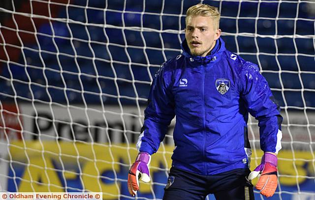 CLEAN SHEET KING . . . On-loan goalkeeper Connor Ripley has had 13 shut-outs so far for Athletic this season
