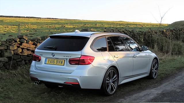 BMW 330d Touring xDrive - the view most people will get . . .