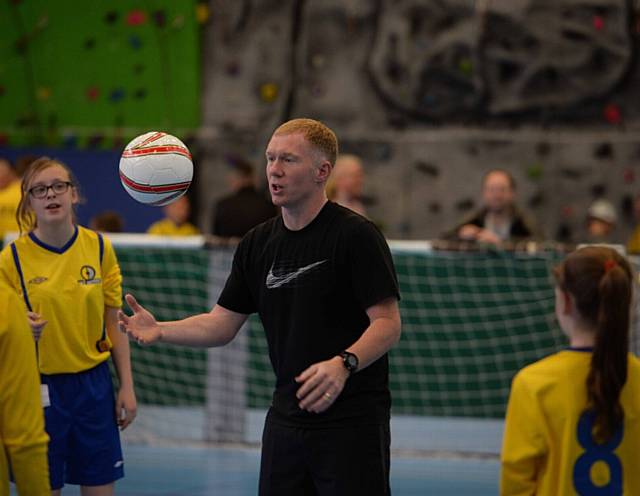 Summer of Excellence at Madhlo. Paul Scholes leading coaching sessions