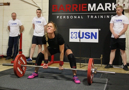 JANE Girdlestone, who trains in Oldham, won a British record lifting a total of 57kg