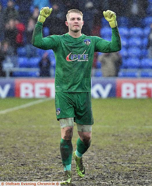 CONNOR RIPLEY . . . recorded more clean sheets than any other goalkeeper in Sky Bet League One