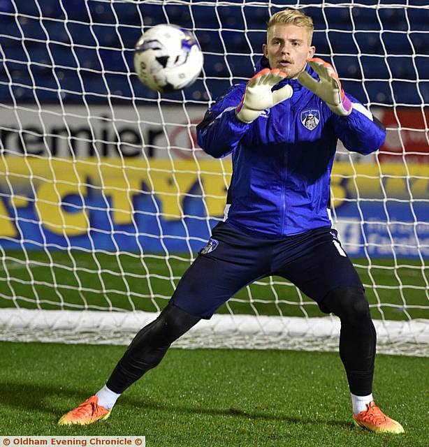 Oldham News | Oldham Athletic News | Back-markers battling to ...CONNOR RIPLEY . . . vital saves all season for Athletic