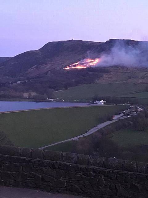 Moorland fire pic by Holly Wood