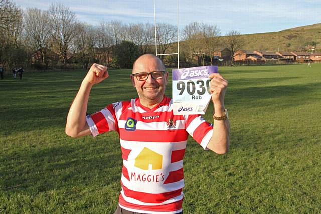Roughyeds fan Rob Nixon is running for Maggies.