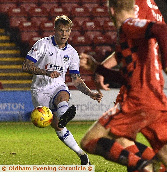 LEE Erwin scores against Walsall