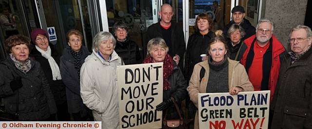 SCHOOL campaign . . . members of the Save Diggle Action Group