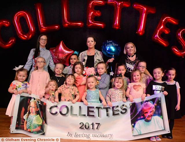 TOTS TOGETHER . . . The troupe Layla-Rose Ermenkeli was to be leader of at Collettes Dancing Troupe annual open night held in her in memory