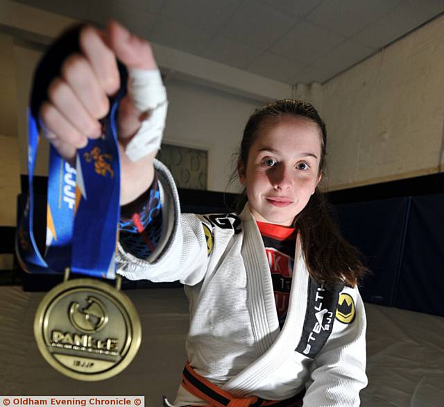 Manchester Brazilian Jiu Jitsu member Libby Genge (12), returns with a bronze medal after competing in California.