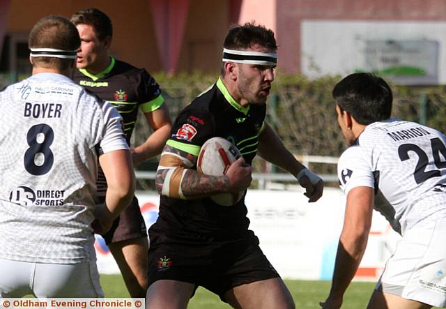 CONCERN: Jack Spencer attacks the Toulouse line. The prop 'popped' a rib in France