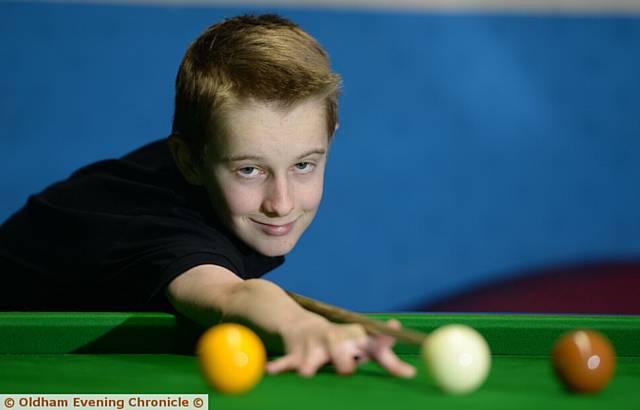 MAXIMUM CLEARANCE: Ryan Davies is one of the brightest prospects on the snooker scene.