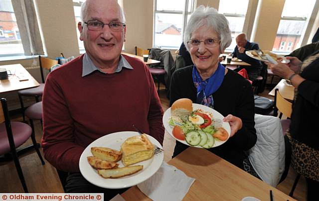 SAY cheese . . . and onion pie, Keith and Katrin Barker