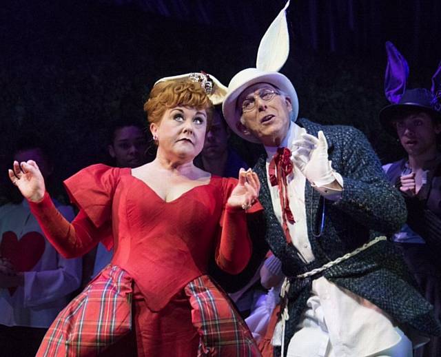 WENDI Peters plays the Queen and Dave Willetts the White Rabbit in Wonderland