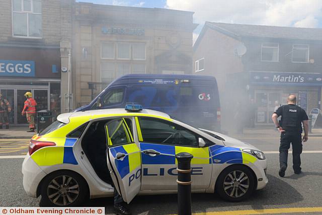 Attack on security van outside Barclays Bank in Shaw.